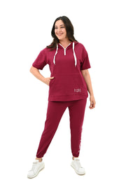 Kadın Kapüşonlu Büyük Beden Eşofman Takımı 3759-23