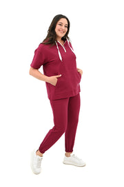 Kadın Kapüşonlu Büyük Beden Eşofman Takımı 3759-23