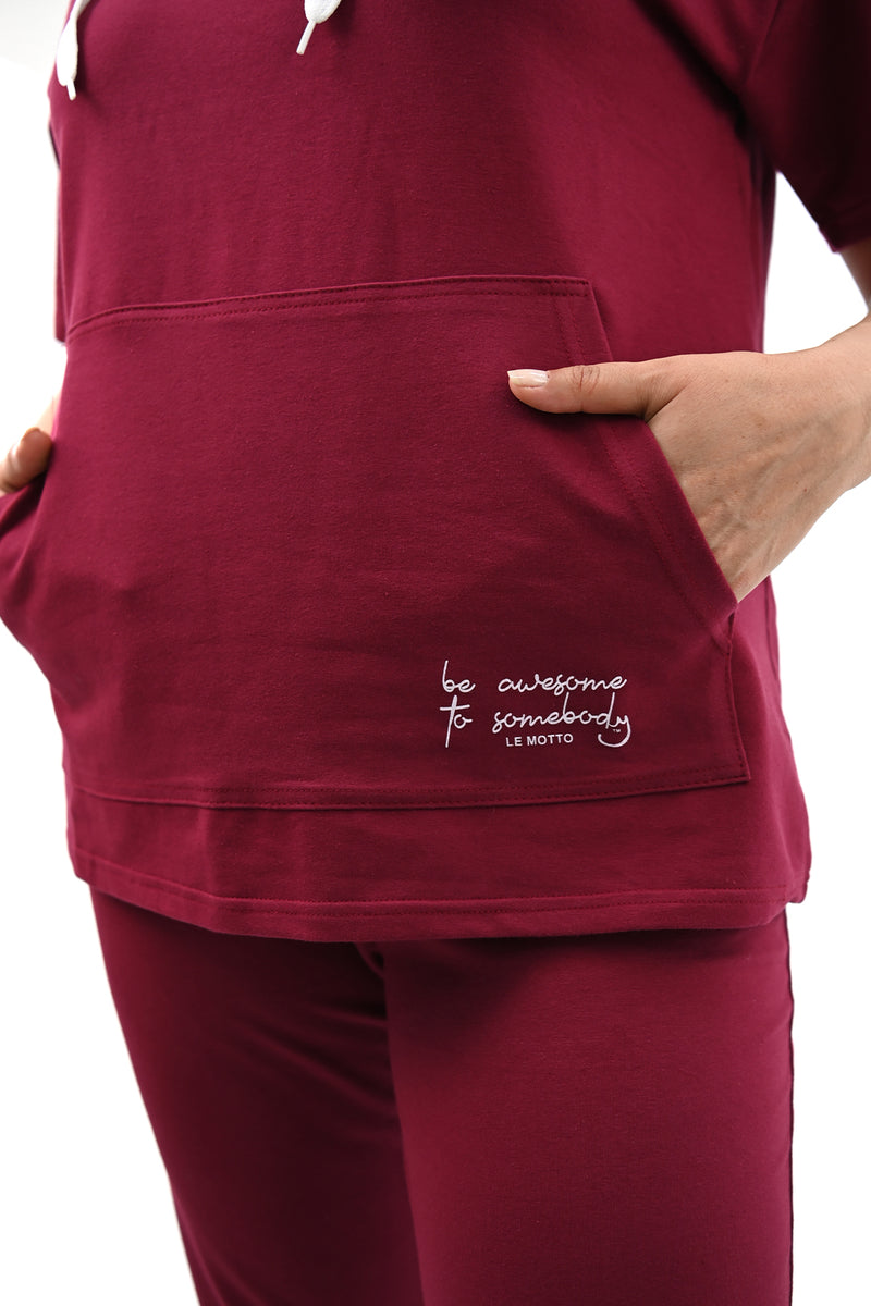 Kadın Kapüşonlu Büyük Beden Eşofman Takımı 3759-23