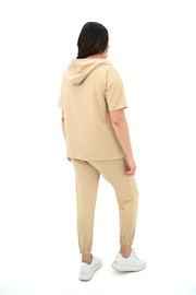 Kadın Kapüşonlu Büyük Beden Eşofman Takımı 3759-23