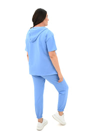 Kadın Kapüşonlu Büyük Beden Eşofman Takımı 3759-23