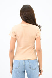 Kadın Kısa Kollu Basic T-shirt 1775-25