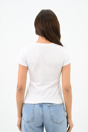 Kadın Kısa Kollu Basic T-shirt 1775-25