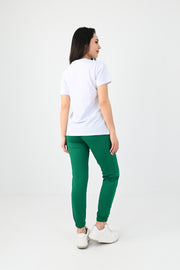 Kadın Kısa Kollu Baskılı Eşofman Takımı 3773-23