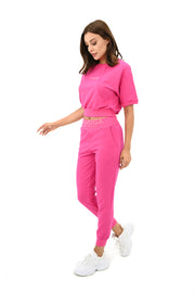 Kadın Kısa Kollu Yazı Baskılı Eşofman Takımı 3763-23