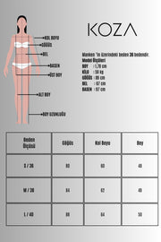 Kadın Uzun Kollu Asimetrik Yaka Çıtçıtlı Body 1875-25