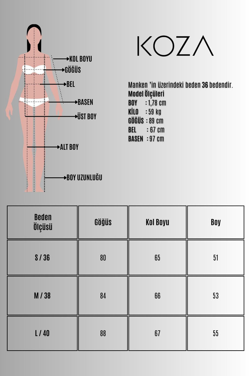 Kadın Uzun Kollu Degaje Yaka Çıtçıtlı Body 1870-25