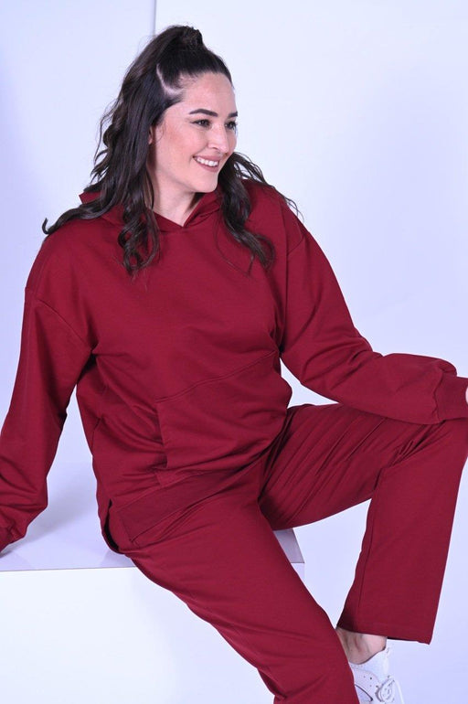 Kapüşonlu Büyük Beden Eşofman Takımı 9379