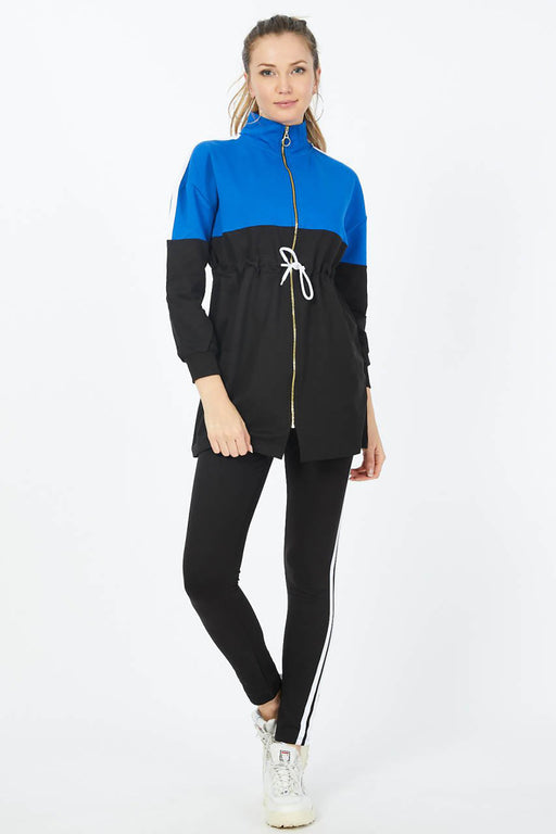 Parçalı Boydan Fermuarlı  Eşofman Takımı 8727